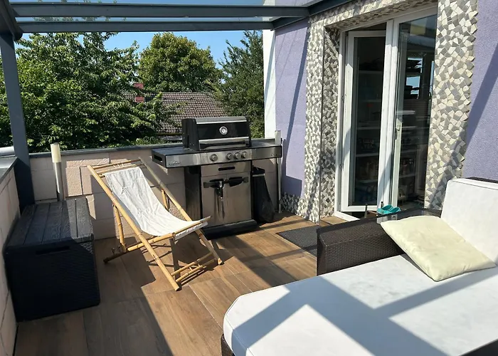 Traumwohnung 3 Zi Im Gruenen Retro Terrasse, Garten, Grill, Wifi Daire